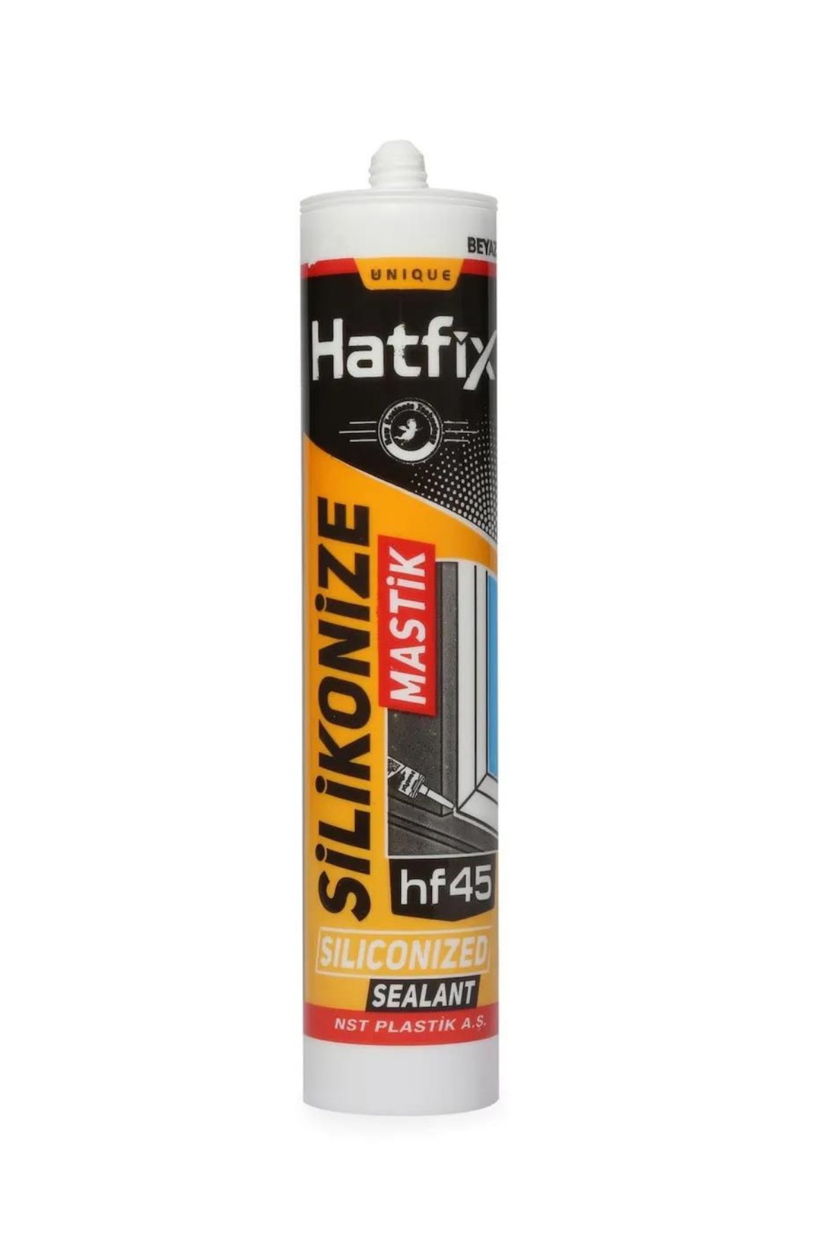 SİLİKONİZE MASTİK BEYAZ 450 GR